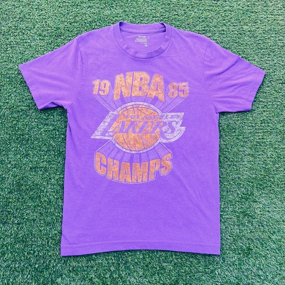 Old Navy Other - NBA x Old Navy 1985 L.A. Lakers NBA Champs Vintage Purple T Shirt Size S 💎